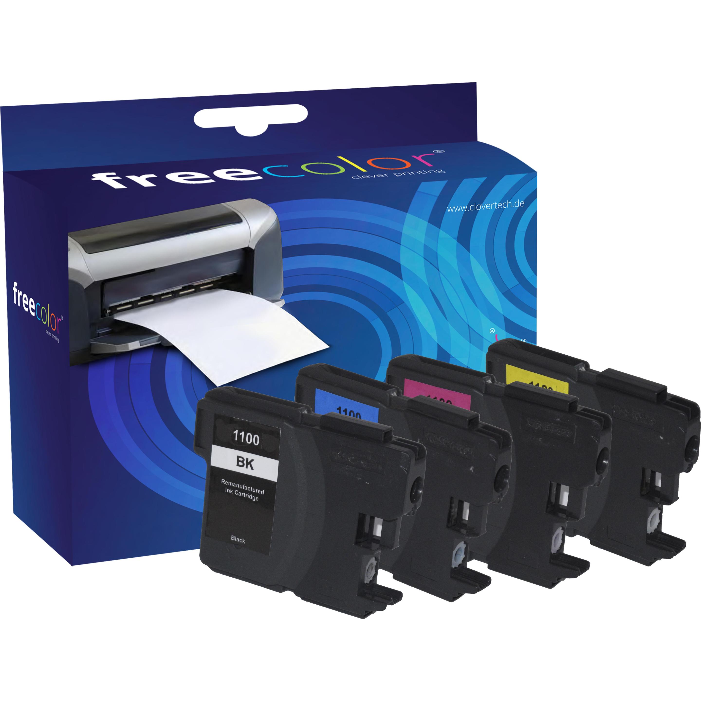 Thumbnail - Freecolor, Druckerpatrone, Tinte LC-1100 Multipack Color (M, C, BK, Y)