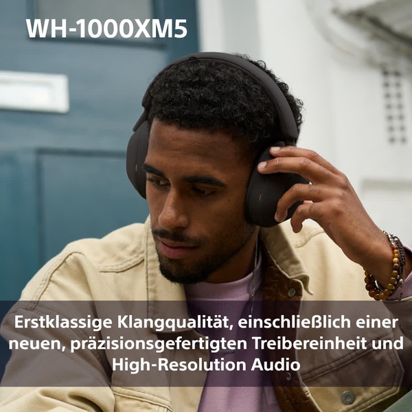 Produktbild Sony WH-1000XM5 (NC, 30 h, Kabellos, Kabelgebunden)