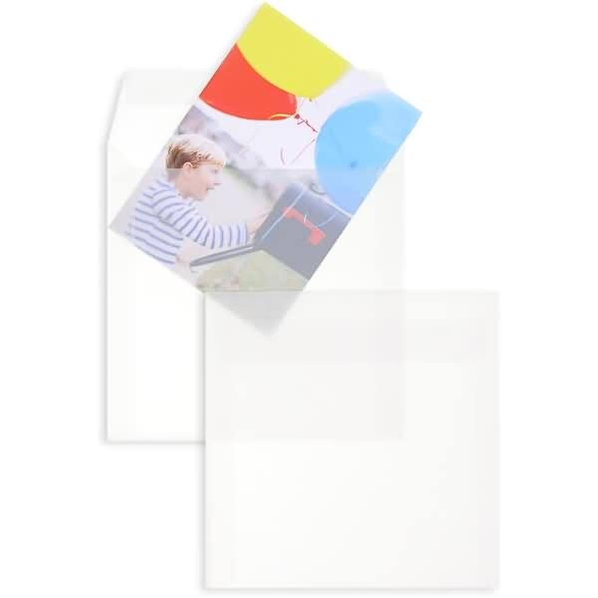 Blanke, Briefumschlag, Briefumschläge Offset transparent 160x160mm 100g/qm HK VE=100 Stück weiss (100 x)