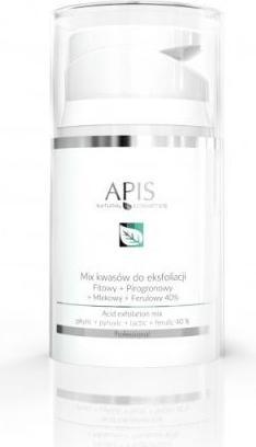Actual product image Apis Natural Cosmetics Apis - Exfoliation Acid Acid Mix Is Phytic + Pyrurogonic + Lactic + Ferul 40% 50Ml (Cleansing mousse, 50 ml)