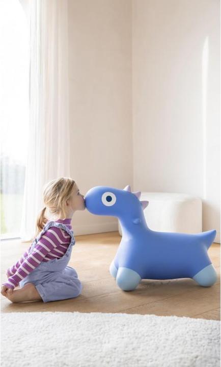 Actual product image Quut Hoppi - Bouncing Dino - Cosmic Blue, bouncy animal