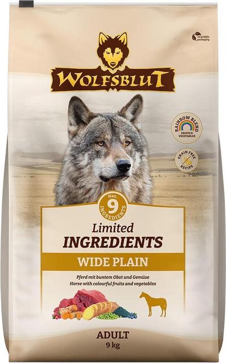 Actual product image Wolfsblut Limited Ingredients Adult Wide Plain for dogs 9 kg (Adult, 1 pcs., 9000 g)