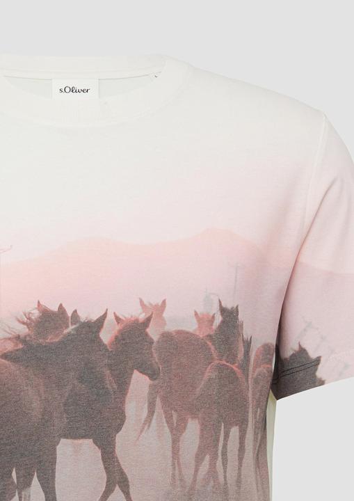 Produktbild S.Oliver T-Shirt Baumwoll-T-Shirt mit Fotoprint (XL)