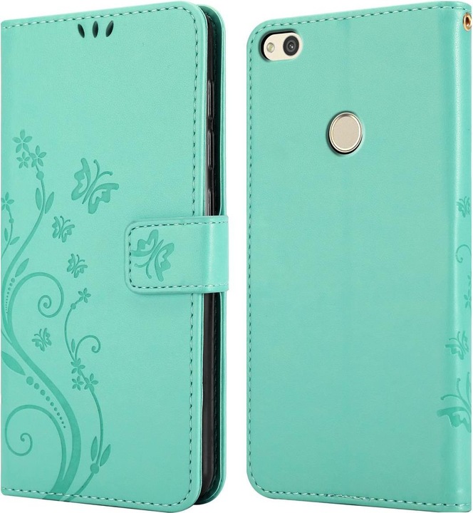 Produktbild Cadorabo Flower Book Cover (Huawei P8 Lite (2017), Huawei P9 Lite (2017))