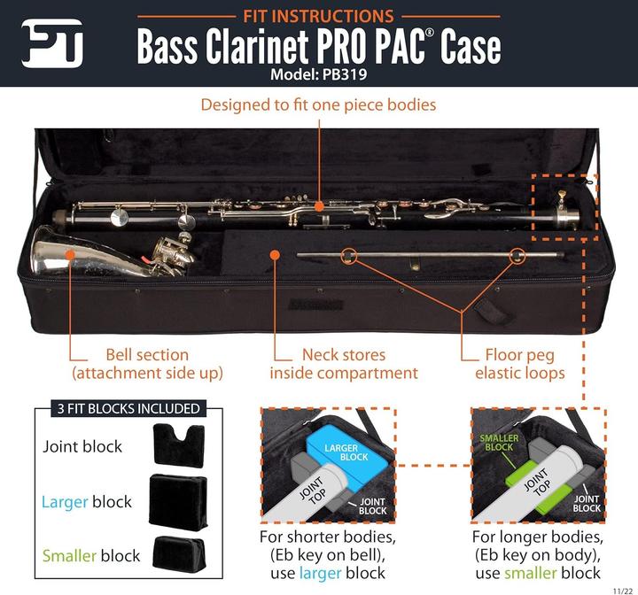 Produktbild class Custodia per Clarinetto Basso Pro Pac (Klarinette)