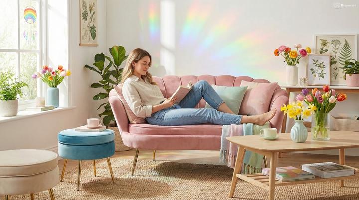 Immagine prodotto SalesFever Pouf sedile azzurro