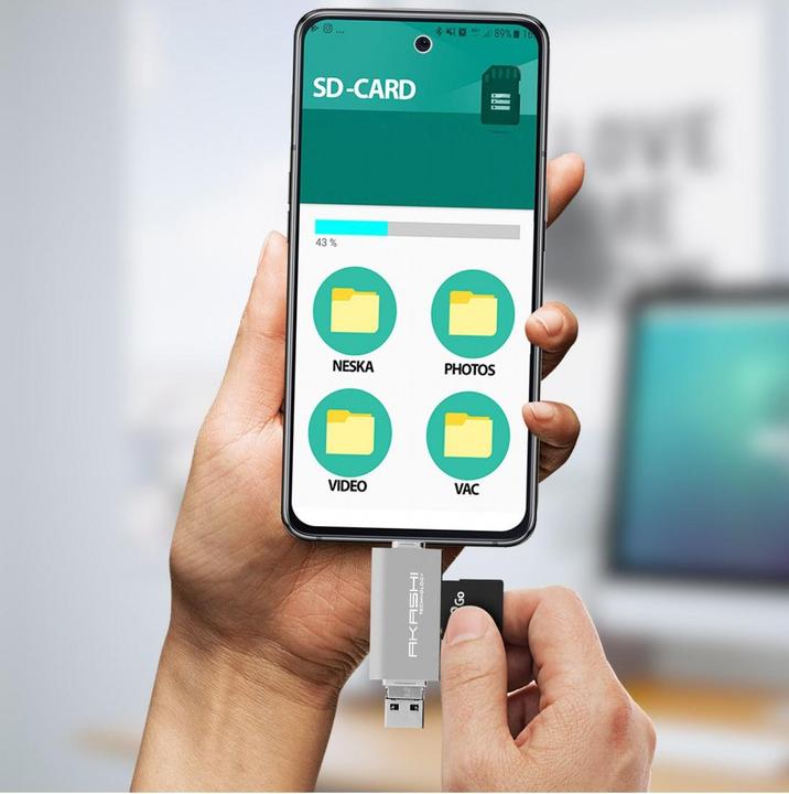Produktbild Akashi Altsdreader3in1 (Micro USB, USB, USB-C)