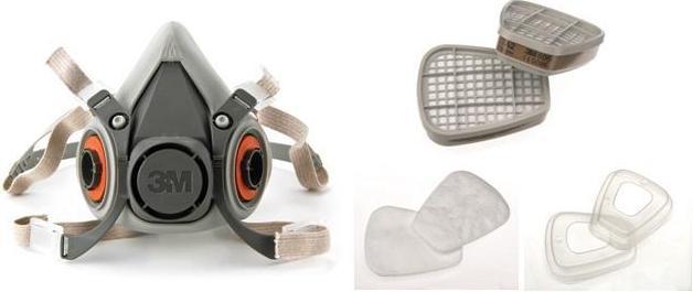 Actual product image 3M Half mask with changeable filters (A2P2, 1 x)