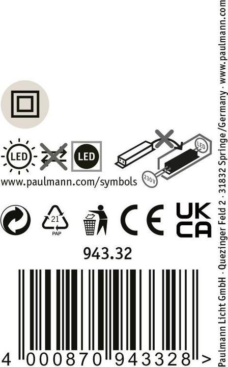 Produktbild Paulmann Ronea (1200 lm, IP44)