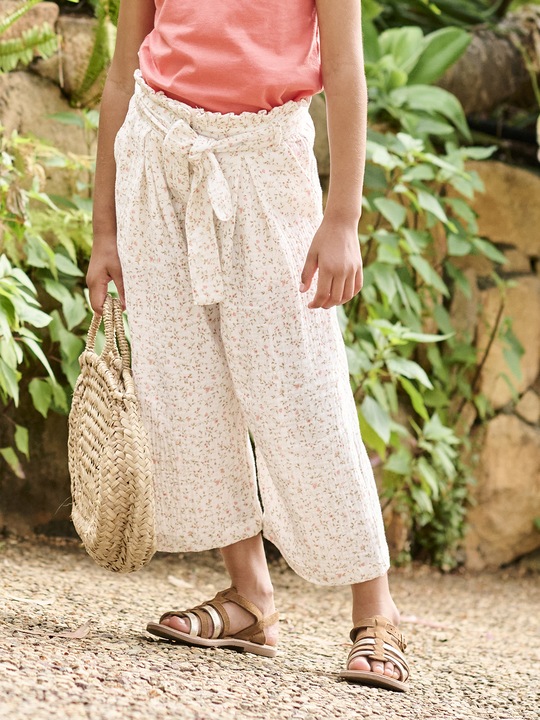 Actual product image Vertbaudet Mädchen Paperbag-Hose, 7/8 (122)