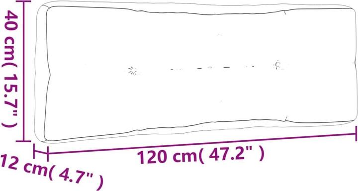 Immagine prodotto vidaXL Set da giardino con cuscini (120 x 80 x 12 cm)