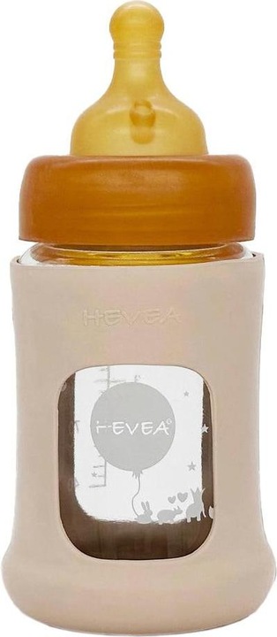 Immagine prodotto Hevea Biberon in vetro con coperchio in gomma / collo largo (150 ml) / sabbia (150 ml)