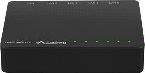 Actual product image Lanberg DSP2-1005-12V Network Switch Unmanaged Gigabit Ethernet (10/100/1000) (5 ports)