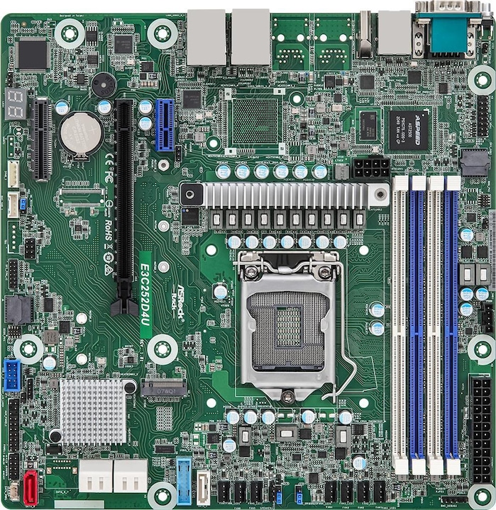 Produktbild AsRock Mainboard E3C252D4U micro-ATX Sockel 1200 Single (LGA 1200, Intel C252, mATX)