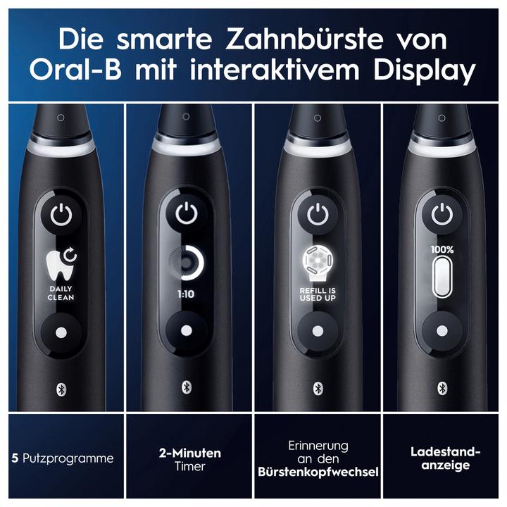 Actual product image Oral-B iO 6 + Sensitive spazzolino elettrico nero (Oscillating toothbrush)