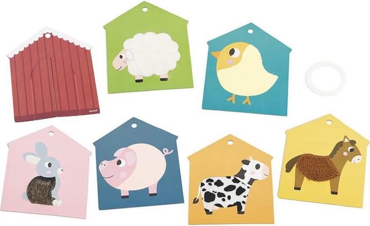 Actual product image Janod Tactile cards on the Ring Farm (1 - 3 years)
