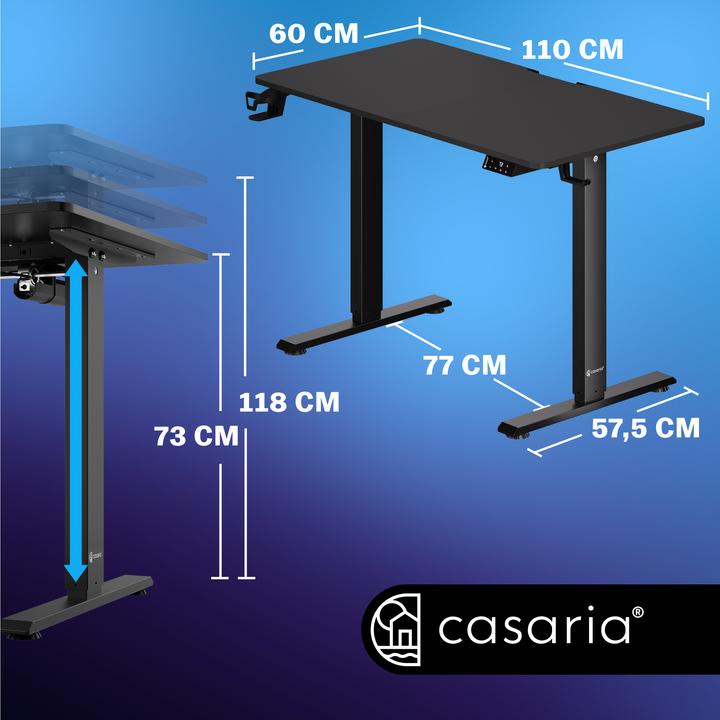 Image du produit Casaria Bureau (110 x 60 x 118 cm)
