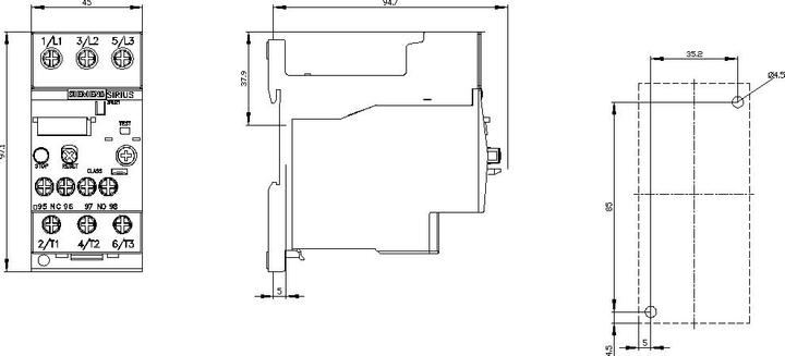 Produktbild Siemens berlastrelais 3RU2126-4PB1 1 St. (3RU21264PB1)