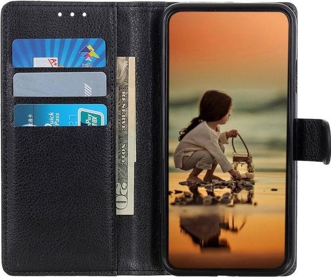 Actual product image MU Classic Litchi Leather Bookcover Series (Samsung Galaxy S24+)