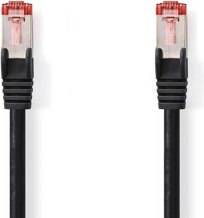 Produktbild Nedis Cat 6 Kabel | RJ45 Stecker | RJ45 Stecker | S/FTP | 20.0 m | Rund | LSZH | Schwarz | Label (S/FTP, CAT6, 20 m)