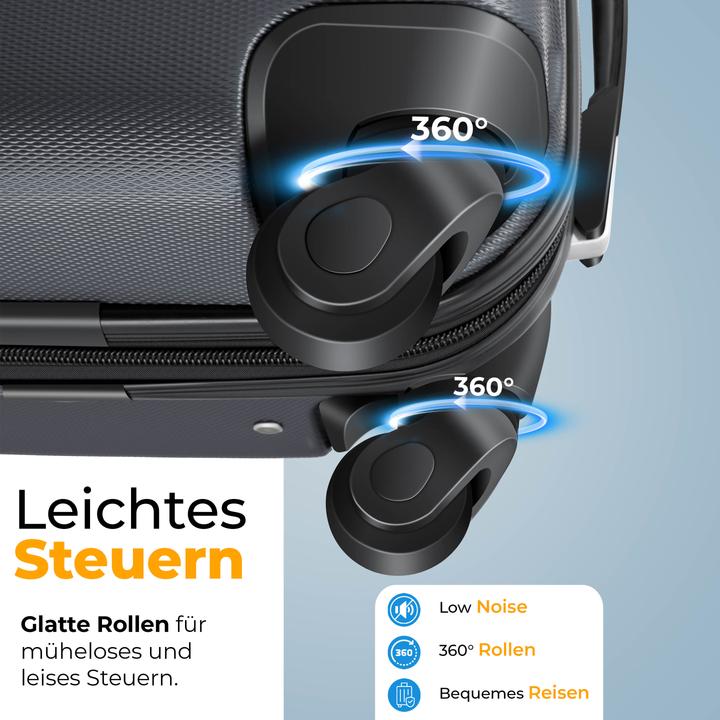 Image du produit Kesser Set de 3 valises rigides Set de valises de voyage rigides (45 l)