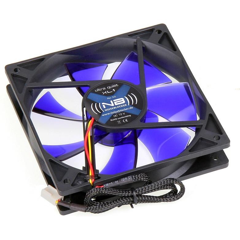 Noiseblocker BlackSilentFan XL1 (120 mm, 1 x), PC Lüfter, Schwarz