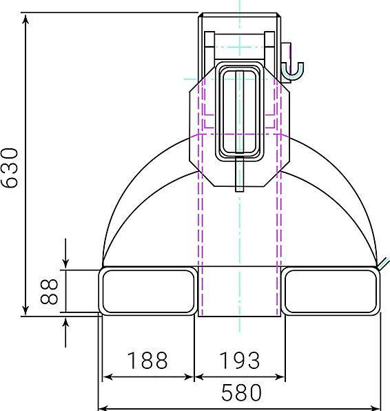 Produktbild RR Kranarm Typ RKT8 Traglast 5000kg RAL2004