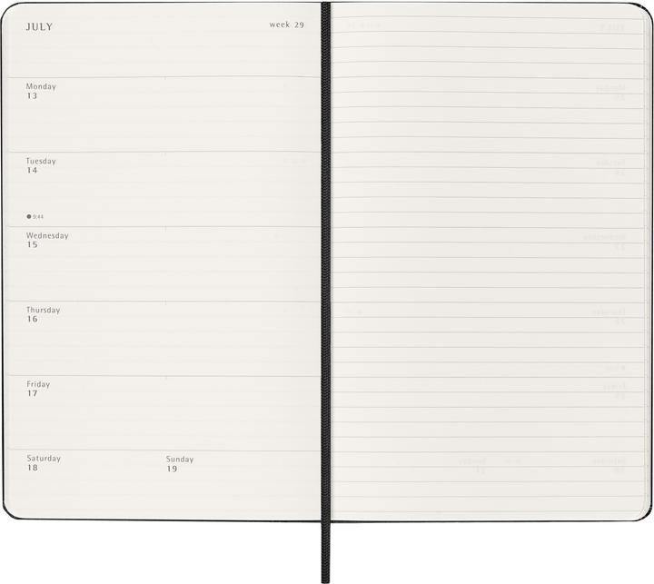 Image du produit Moleskine Agenda commercial Weekly (13 x 21 cm, Anglais)
