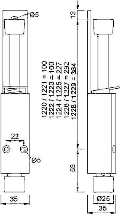 Immagine prodotto Kws Türfeststeller 1220/1222/1224/1226/1228 (1 Pezzo/i)