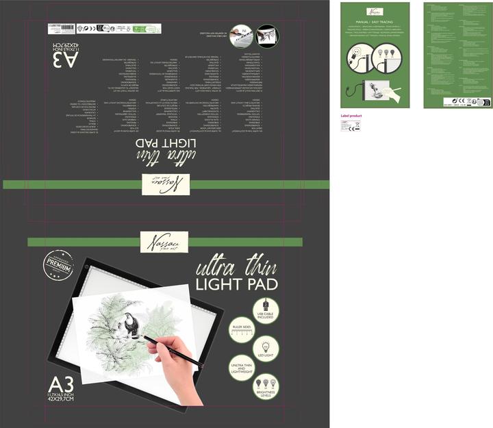 Actual product image Legind Nassau - Led light pad A3 (AR3002/GE)