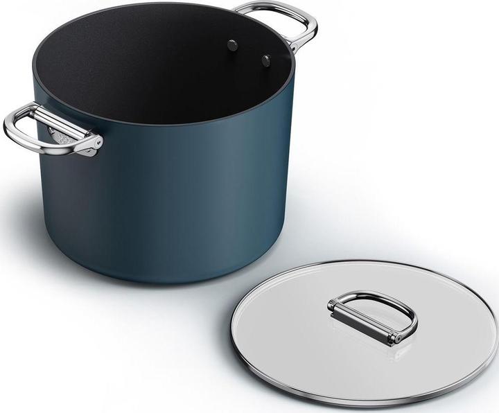 Joseph Joseph Space Soupière avec poignées rabattables D25cm (Casserole, Poêle à frire, Aluminium, 25 x 25 cm)