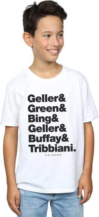 Actual product image Friends Boys Surnames Text T-Shirt (128)