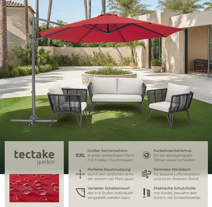 Actual product image tectake Parasol Daria (3 m)