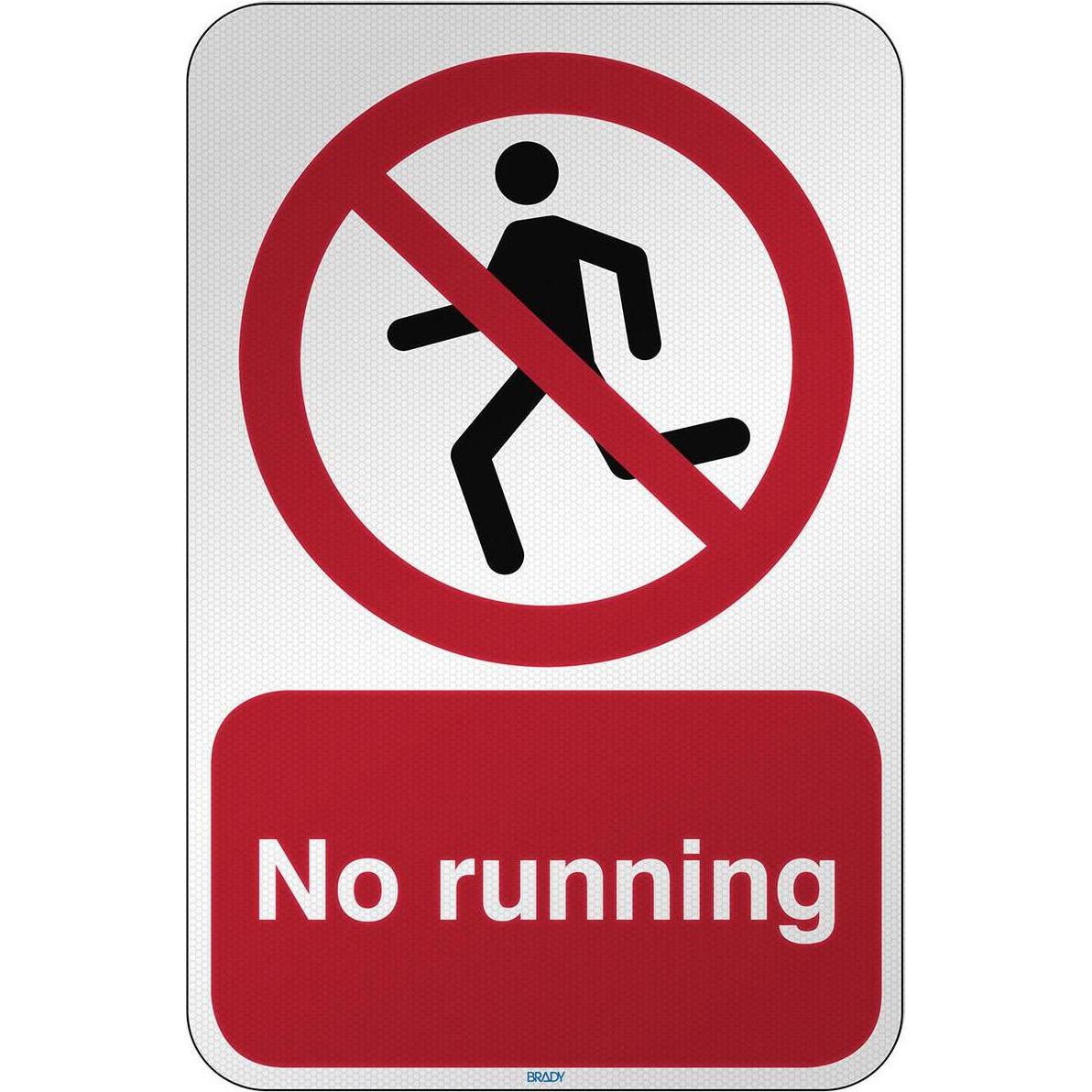 Brady, Sicherheitskennzeichnung, ISO Safety Sign - No running