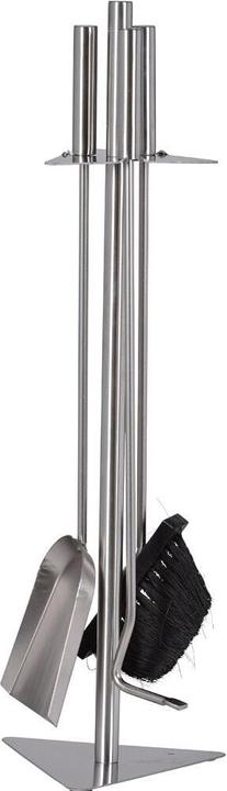 Actual product image FireFix Fireplace set 4-piece stainless steel (18 x 16 x 60 cm)