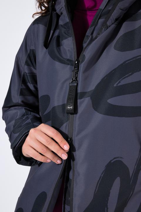 Actual product image Ulla Popken HYPRAR Scribble Print Coat