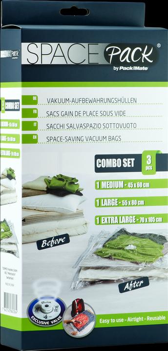Torimex Sacs sous vide Space Pack Combo Set 3 pièces