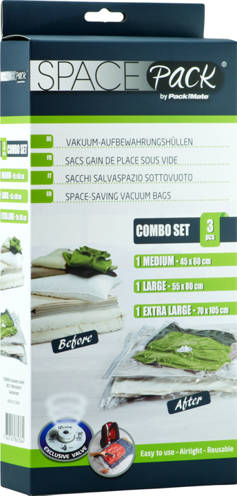Image du produit Torimex Sacs sous vide Space Pack Combo Set 3 pièces