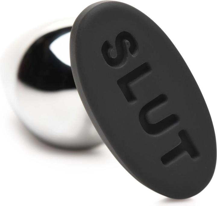 Produktbild Master Series XR Brands Butt Slut Metall & Silikon Butt Plug Silber