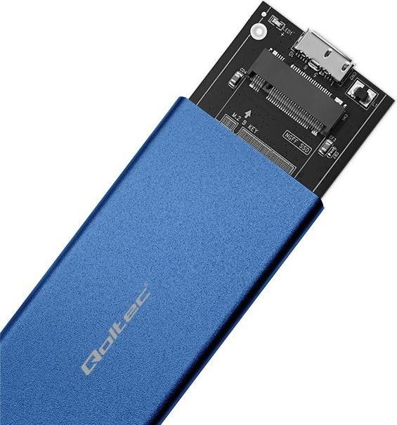 Actual product image Qoltec Aluminium Enclosure (M.2)
