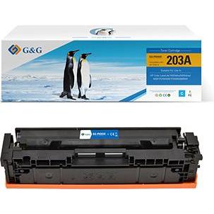 G&G, Toner, kompatibel Toner mit HP CF541A, NT-PH203C, HP 203A, cyan, 1300S