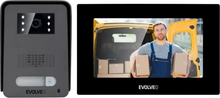 Actual product image Evolveo DoorPhone AP1-2 black / Wired video door intercom with application (App, Cable)