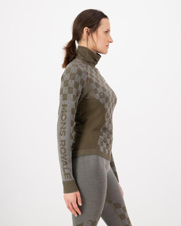 Actual product image Mons Royale Ascender Merino Seamless Mock (M)