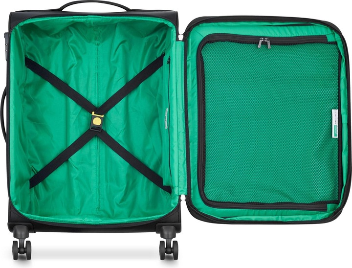 Produktbild Delsey Paris x United Colors of Benetton Color Block 4 Rollen Kabinentrolley S 55 cm mit Dehnfalte (77 l, Handgepäck (bis 50l))