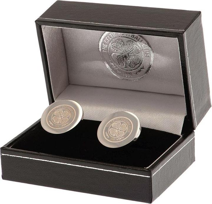 Produktbild Celtic FC Manschettenknöpfe Wappen Edelstahl (100% synthetisches Material)