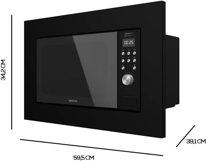 Image du produit Cecotec GRANDHEAT 2000 INTÉGRÉ NOIR (20 l)