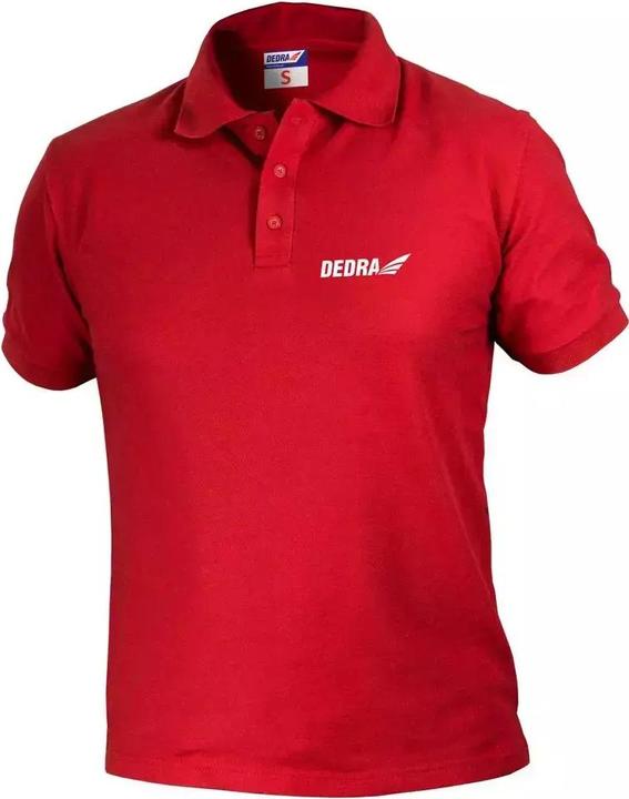 Dedra Rotes Herren-Poloshirt S (BH5PC-S) (S)