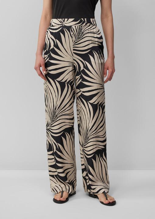 Actual product image S.Oliver Hose Fliessende Wide-Leg-Hose aus Satin (36)