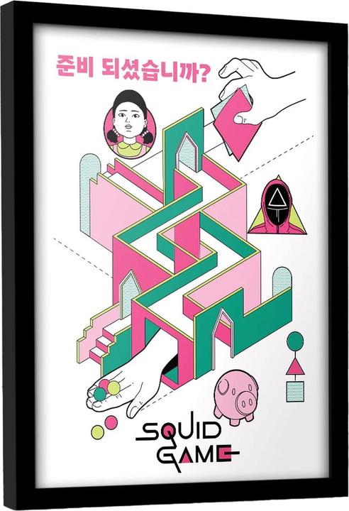 Immagine prodotto Squid Game Are You Ready Poster Incorniciato (40 x 30 cm)