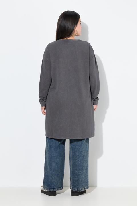 Produktbild Angel of Style Sweatshirt, Loose Fit, Schriftzug, Acid Wash (58)